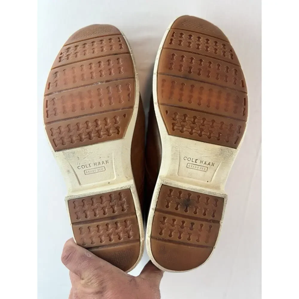 Cole Haan Men's Plain Toe Oxford Dress Shoes Size 13 Leather Brown C34125‎ Comfy
